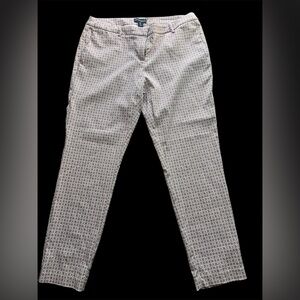 Cynthia Rowley Woman’ Patterned Chinos - Cream and Brown